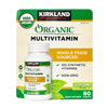 МУЛЬТИВИТАМИНЫ KIRKLAND SIGNATURE USDA ORGANIC MULTIVITAMIN, 80 ТАБЛЕТОК