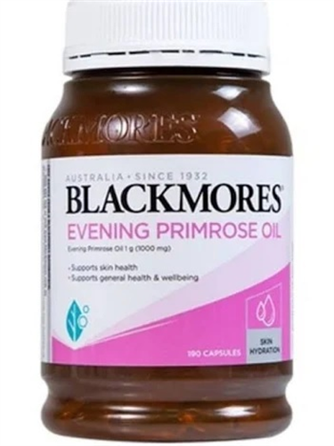 МАСЛО ВЕЧЕРНЕЙ ПРИМУЛЫ (EVENING PRIMROSE OIL), BLACKMORE, 1000 МГ., 190 КАПСУЛ